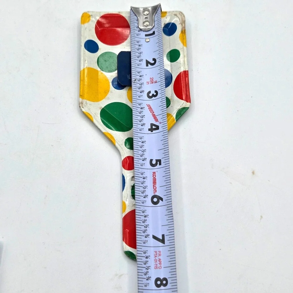 Vintage Polka Dot Noise Maker Party Clapper Metal Tin 7